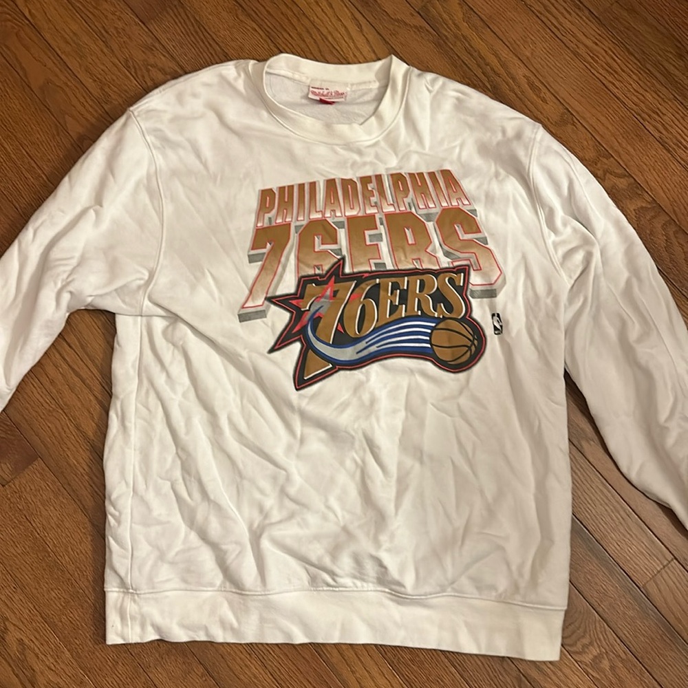 Mitchell and Ness 76ers sweater